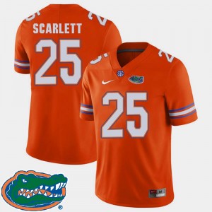 Orange 2018 SEC #25 College Football For Men Jordan Scarlett Gators Jersey 821360-600