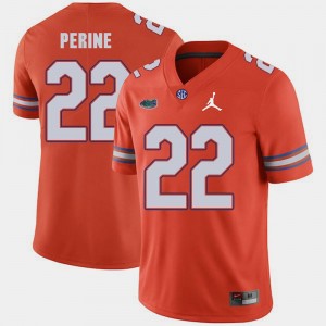 Replica 2018 Game Lamical Perine Gators Jersey For Men's Orange #22 Jordan Brand 381305-347
