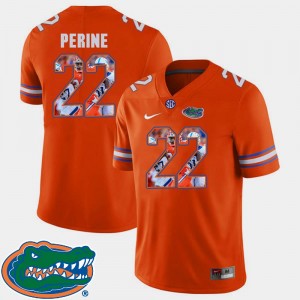 #22 Football Orange Lamical Perine Gators Jersey Pictorial Fashion For Men's 911709-752