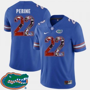 For Men Football Lamical Perine Gators Jersey Pictorial Fashion Royal #22 724529-219