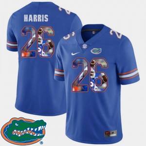 Pictorial Fashion Marcell Harris Gators Jersey Men's #26 Royal Football 558655-270