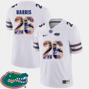 Football Pictorial Fashion #26 White Marcell Harris Gators Jersey Mens 893630-532