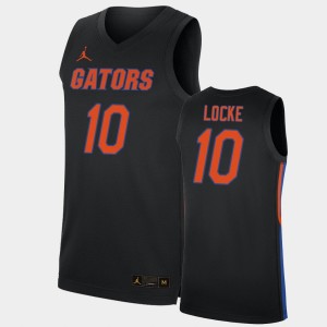 #10 2019-20 College Basketball Replica Men Noah Locke Gators Jersey Black 177287-528