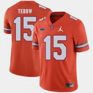 #15 Replica 2018 Game Jordan Brand Tim Tebow Gators Jersey For Men's Orange 952445-980