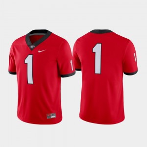 Men's UGA Jersey Game Football Red #1 580450-151