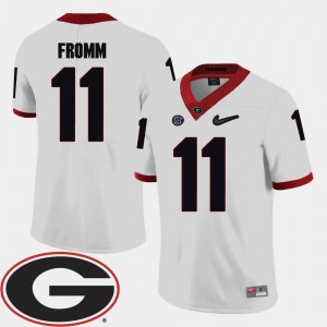 For Men College Football 2018 SEC Patch White Jake Fromm UGA Jersey #11 518873-809