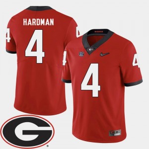 Mecole Hardman UGA Jersey 2018 SEC Patch #4 College Football Men's Red 924417-361