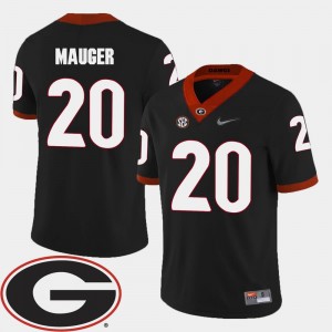 #20 College Football Black 2018 SEC Patch Men Quincy Mauger UGA Jersey 975732-398