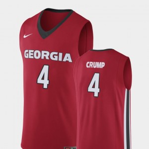 College Basketball For Men Replica Red #4 Tyree Crump UGA Jersey 132873-522