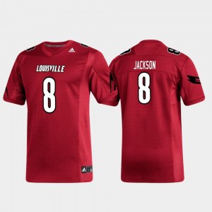 Replica #8 Red For Men Lamar Jackson Louisville Jersey Alumni Football 402949-984