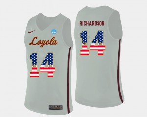 Ben Richardson Loyola Jersey #14 Basketball White US Flag Fashion Men 676208-741