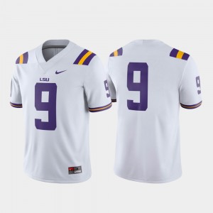 #9 Game LSU Jersey College Football White For Men 353652-548