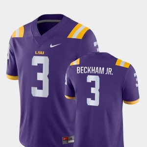 Purple College Football Game #3 Odell Beckham Jr LSU Jersey For Men's 289176-964