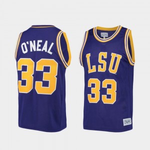#33 Men's College Basketball Alumni Limited Purple Shaquille O'Neal LSU Jersey 393671-136
