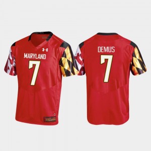 Replica Dontay Demus Maryland Jersey College Football Red Men's #7 554040-796