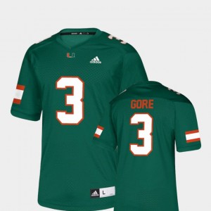 #3 Frank Gore Miami Jersey NFLPA Alumni Chase Men Green Replica 629922-911