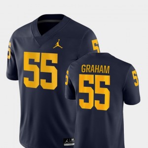 #55 Game Men Brandon Graham Michigan Jersey College Football Navy 138709-452