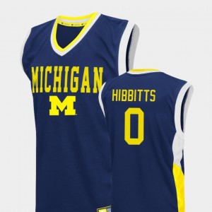 Blue Brent Hibbitts Michigan Jersey #0 Mens Fadeaway College Basketball 311907-991