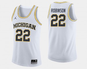 White College Basketball Duncan Robinson Michigan Jersey Men #22 181948-750