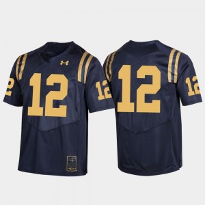 #12 Game Navy Jersey Mens Navy Rivalry 864679-593