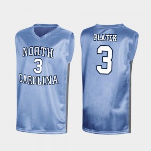 Special College Basketball March Madness Men Andrew Platek UNC Jersey #3 Royal 726203-202