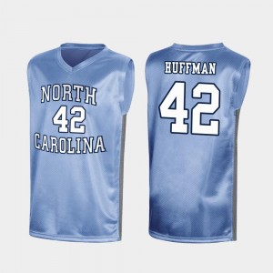 For Men's Special College Basketball #42 March Madness Brandon Huffman UNC Jersey Royal 442595-730