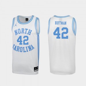 #42 March Madness For Men Brandon Huffman UNC Jersey Special College Basketball White 407695-400