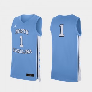 Replica Carolina Blue College Basketball #1 For Men's UNC Jersey 338278-614