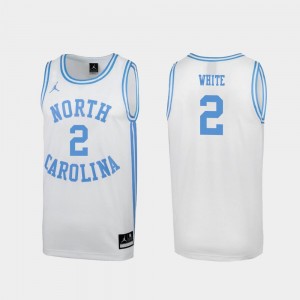 Men March Madness Special College Basketball White Coby White UNC Jersey #2 964122-248