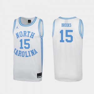 #15 White Garrison Brooks UNC Jersey For Men's March Madness Special College Basketball 275161-778