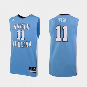 Carolina Blue College Basketball For Men's Replica Shea Rush UNC Jersey #11 780437-669