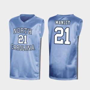 Royal Special College Basketball #21 Mens March Madness Sterling Manley UNC Jersey 931094-358