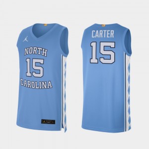 Alumni Limited Men College Basketball Vince Carter UNC Jersey Carolina Blue #15 503094-122