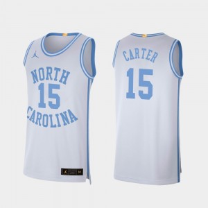 Retro Limited Vince Carter UNC Jersey College Basketball #15 Mens White 842939-604