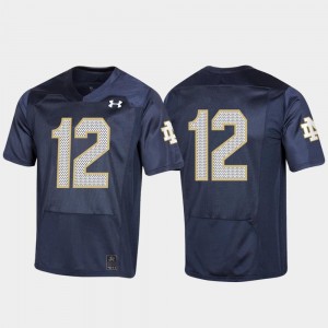 Notre Dame Jersey Navy 150th Anniversary #12 Mens College Football Replica 200933-946