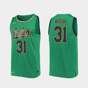 #31 2019-20 College Basketball Kelly Green Replica Elijah Morgan Notre Dame Jersey Mens 243572-594