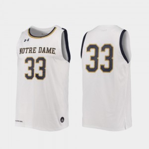 White College Basketball For Men Replica #33 Notre Dame Jersey 219051-406