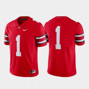 College Football For Men #1 OSU Jersey Limited Scarlet 411224-247