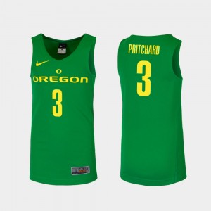 #3 College Basketball Replica Men's Green Payton Pritchard Oregon Jersey 160123-999