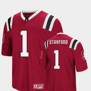 Colosseum Cardinal Men's #1 Stanford Jersey Foos-Ball Football 595261-242