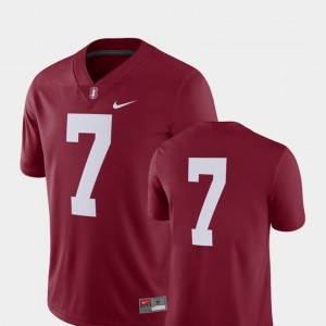 #7 2018 Game Mens College Football Stanford Jersey Cardinal 398278-978