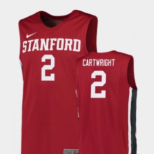 College Basketball Replica Red Robert Cartwright Stanford Jersey #2 Men 296537-467