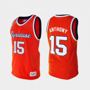 Orange College Basketball #15 For Men's Carmelo Anthony Syracuse Jersey Alumni 145861-441