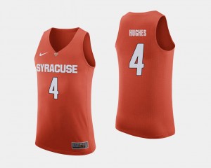 College Basketball Orange Mens Elijah Hughes Syracuse Jersey #4 416690-130