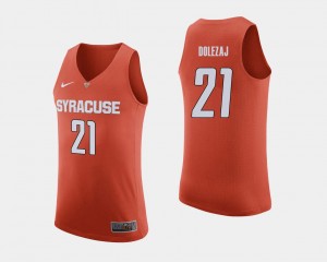 Orange College Basketball Men #21 Marek Dolezaj Syracuse Jersey 552828-573