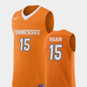 #15 Orange Derrick Walker UT Jersey Replica For Men's College Basketball 406468-317