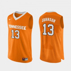 #13 Jalen Johnson UT Jersey For Men Authentic Performace College Basketball Orange 967710-373