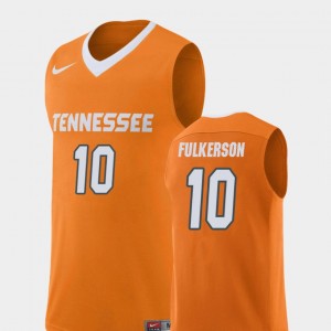 #10 For Men Orange College Basketball Replica John Fulkerson UT Jersey 135424-571