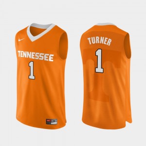 Men Authentic Performace Lamonte Turner UT Jersey Orange #1 College Basketball 209005-852