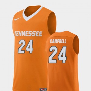 College Basketball Replica #24 Lucas Campbell UT Jersey Orange For Men's 992210-441